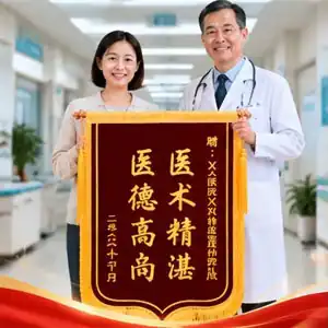 锦旗送医院