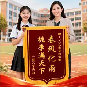 锦旗送老师