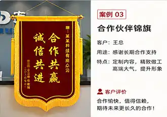 合作伙伴锦旗案例